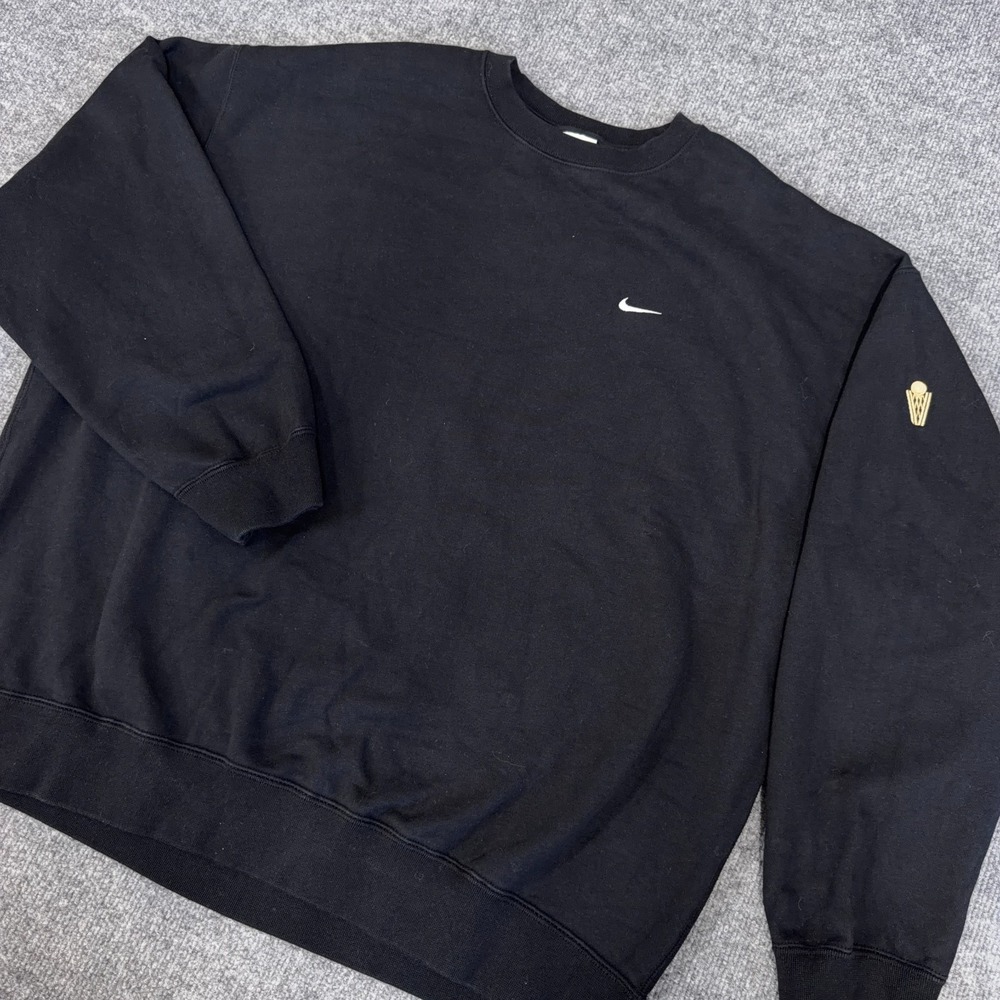 Nike Solo Swoosh Fleece Crew Sweatshirt Men 2XL Cleveland Cavs Relaxed Baggy